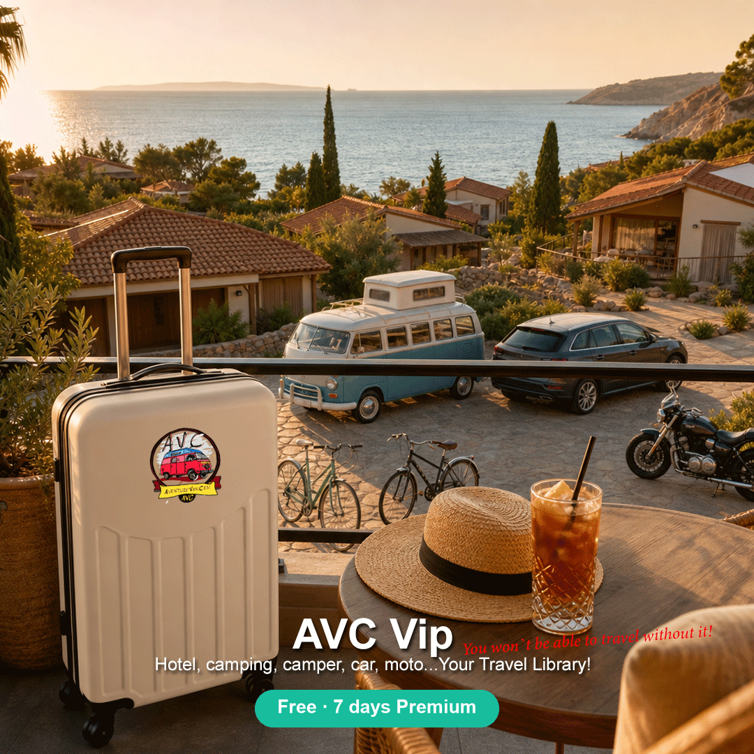 AVC Vip — Your Travel Library: hotel, camping, camper, car and moto
